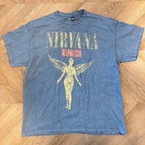 XL - Blue Nirvana Graphic T-Shirt